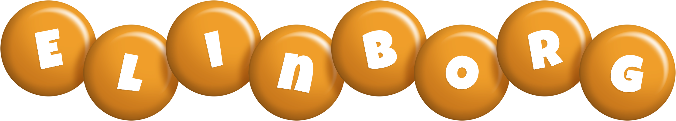 Elinborg candy-orange logo