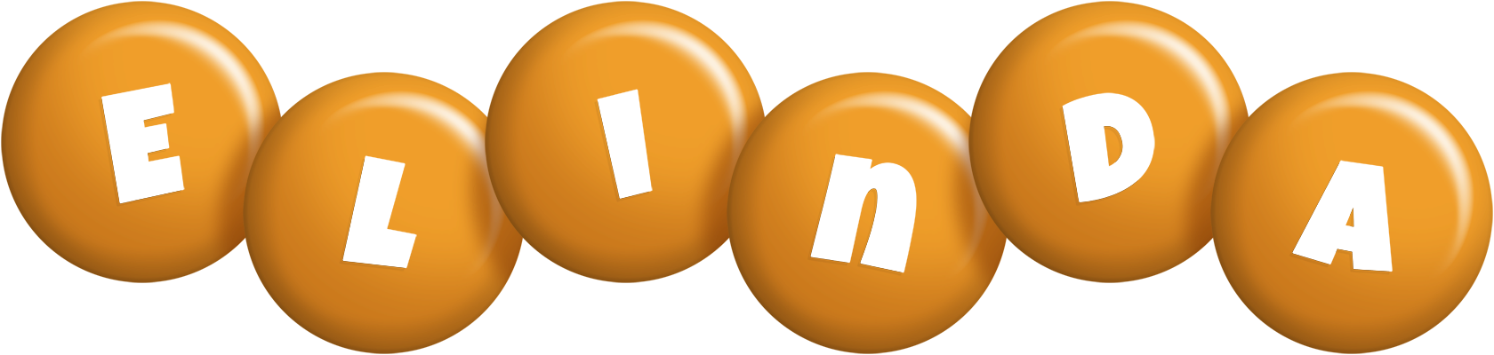 Elinda candy-orange logo