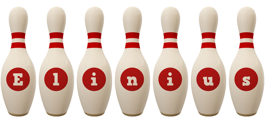Elinius bowling-pin logo