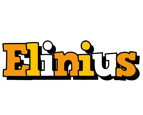 Elinius cartoon logo