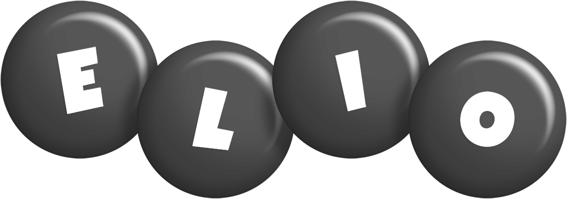 Elio candy-black logo