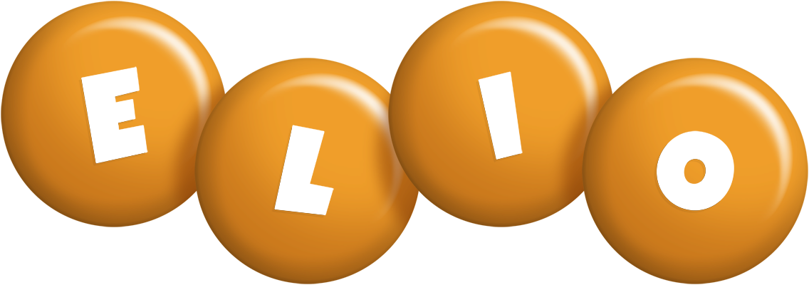 Elio candy-orange logo
