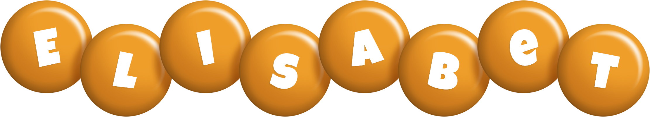 Elisabet candy-orange logo