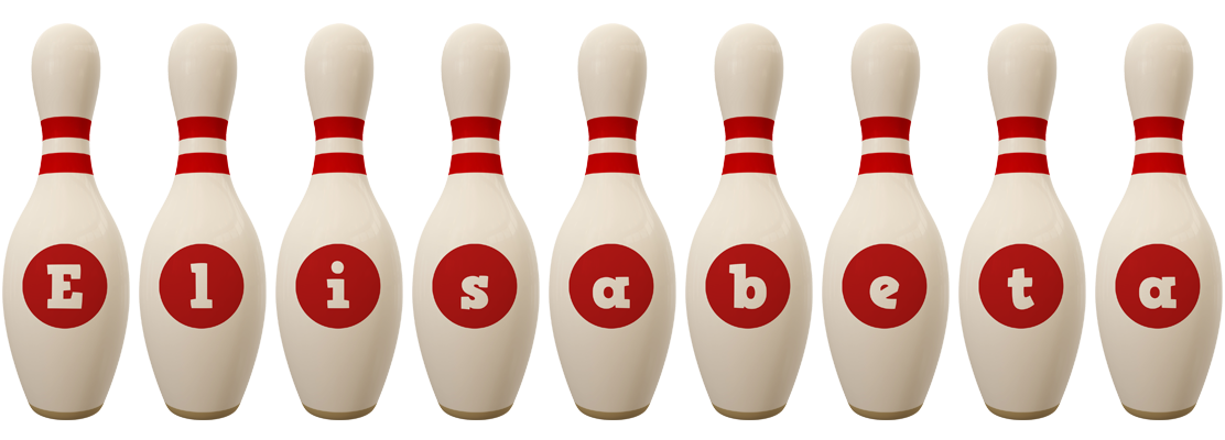 Elisabeta bowling-pin logo