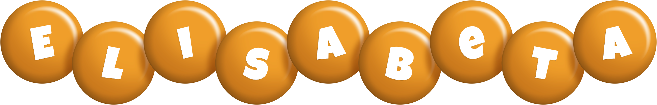 Elisabeta candy-orange logo