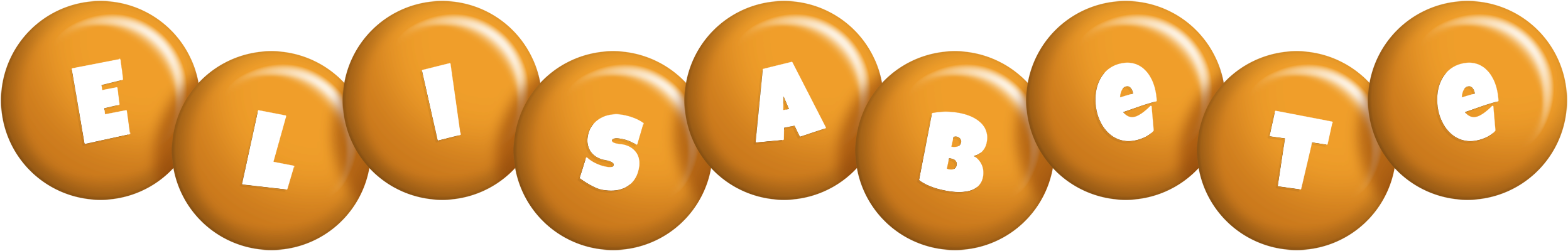 Elisabete candy-orange logo