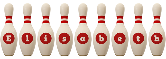 Elisabeth bowling-pin logo