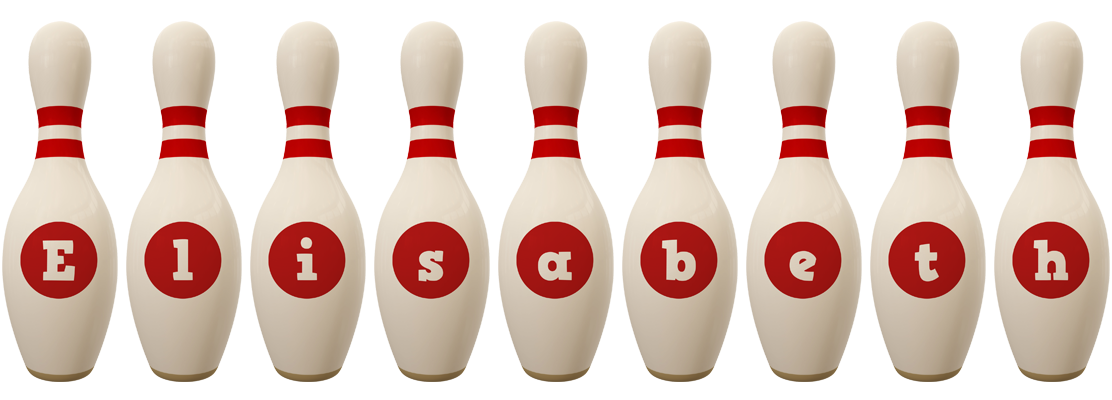 Elisabeth bowling-pin logo