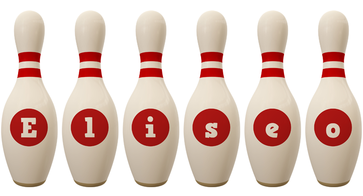 Eliseo bowling-pin logo