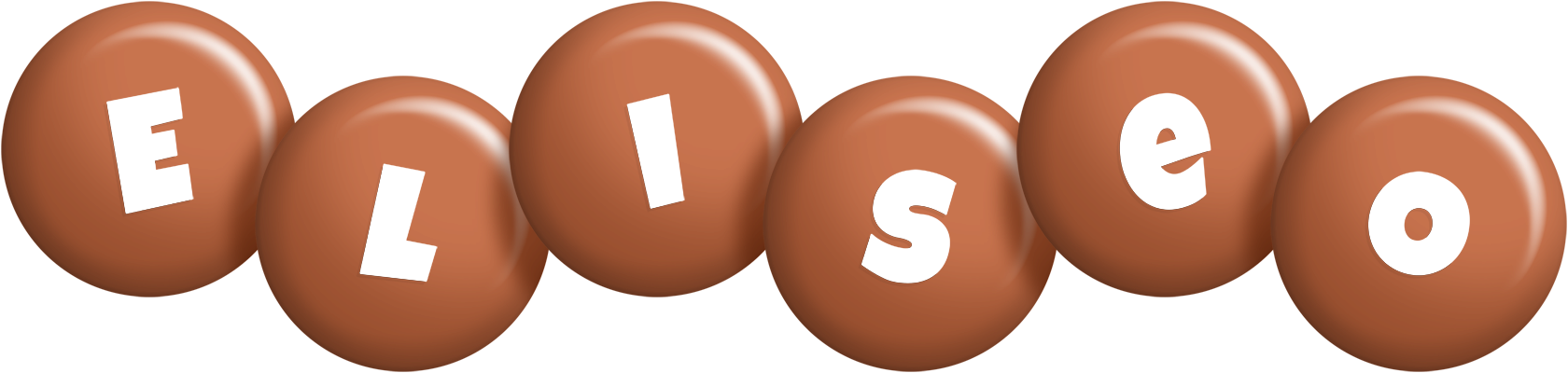 Eliseo candy-brown logo