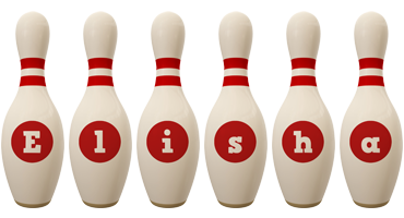 Elisha bowling-pin logo