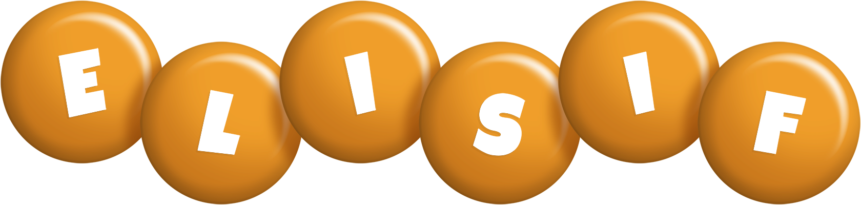 Elisif candy-orange logo