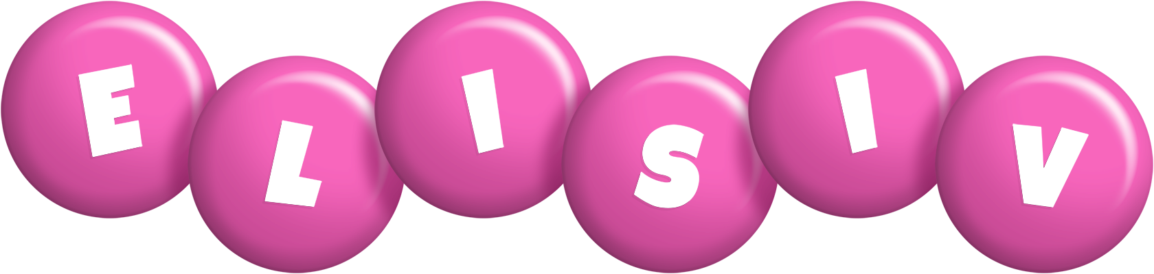 Elisiv candy-pink logo