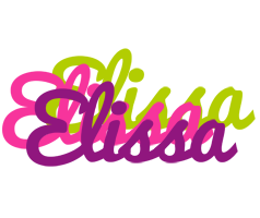 Elissa flowers logo