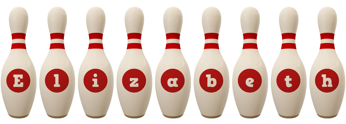 Elizabeth bowling-pin logo