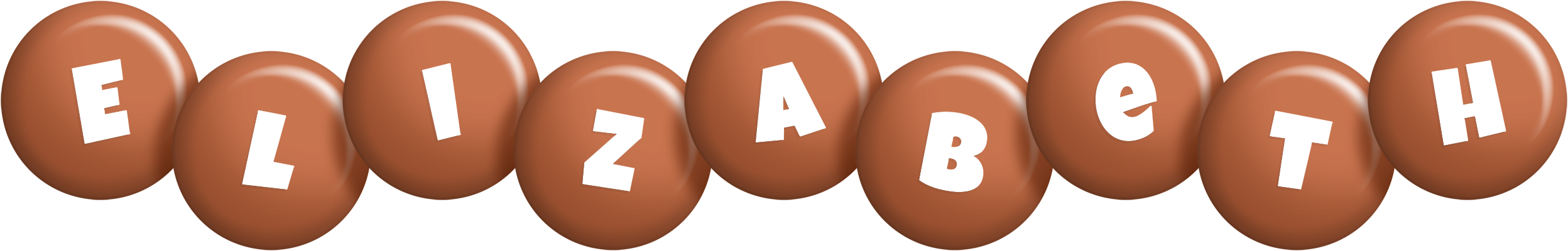 Elizabeth candy-brown logo