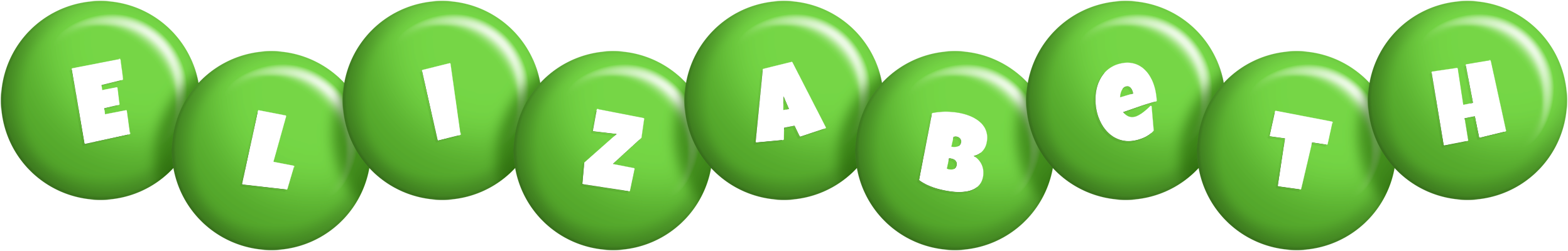 Elizabeth candy-green logo