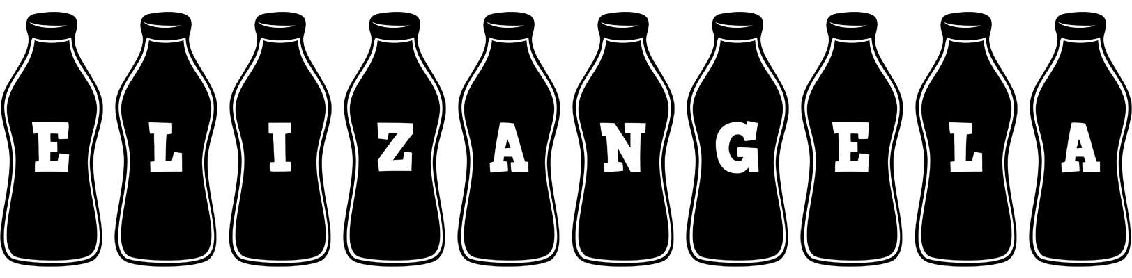 Elizangela bottle logo