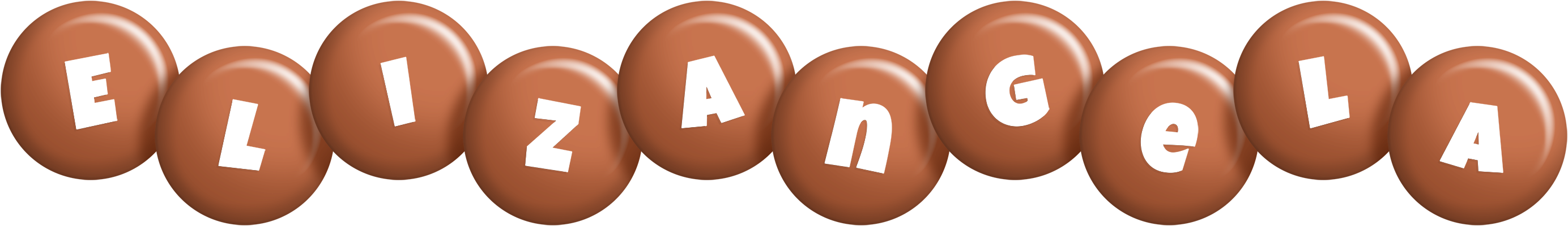 Elizangela candy-brown logo