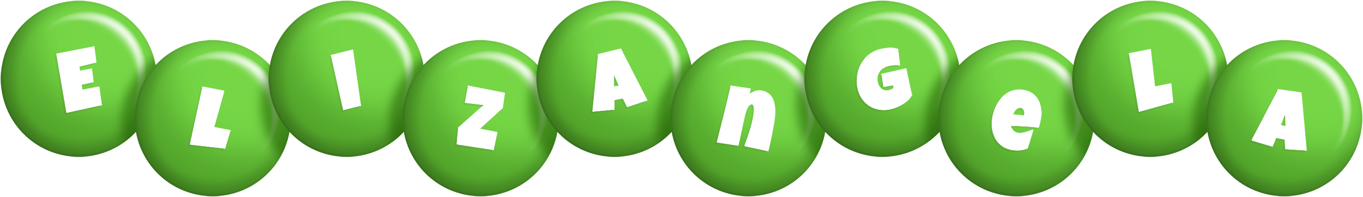 Elizangela candy-green logo