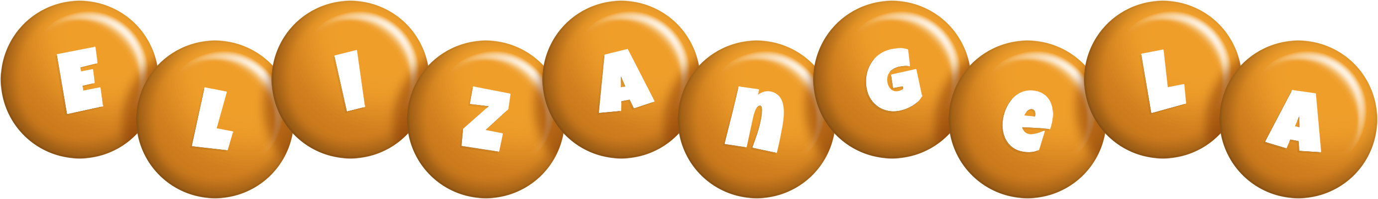 Elizangela candy-orange logo