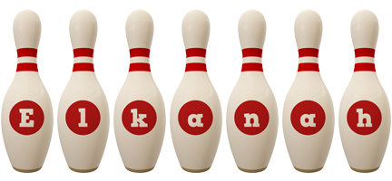 Elkanah bowling-pin logo