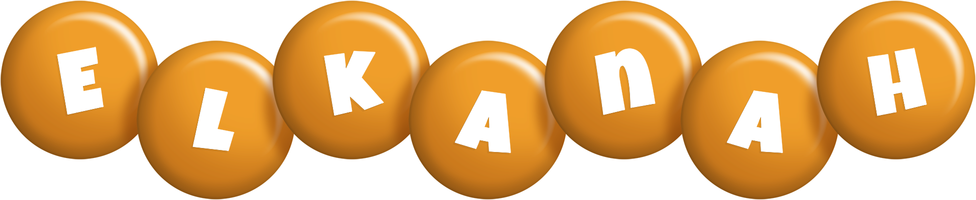 Elkanah candy-orange logo