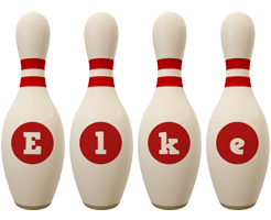 Elke bowling-pin logo