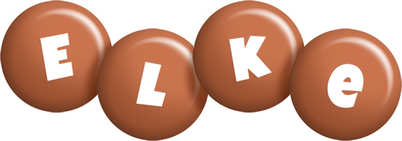 Elke candy-brown logo