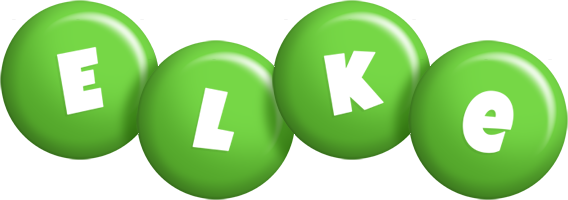 Elke candy-green logo