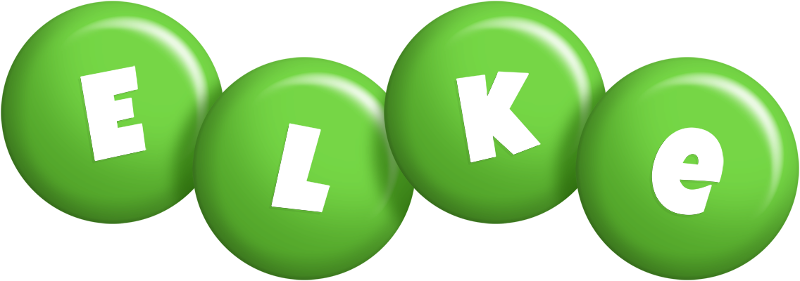 Elke candy-green logo