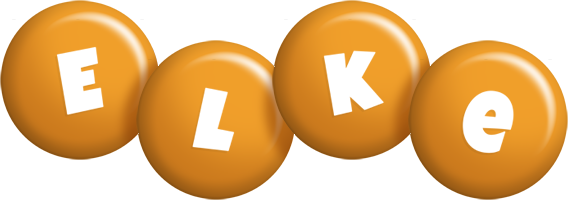 Elke candy-orange logo
