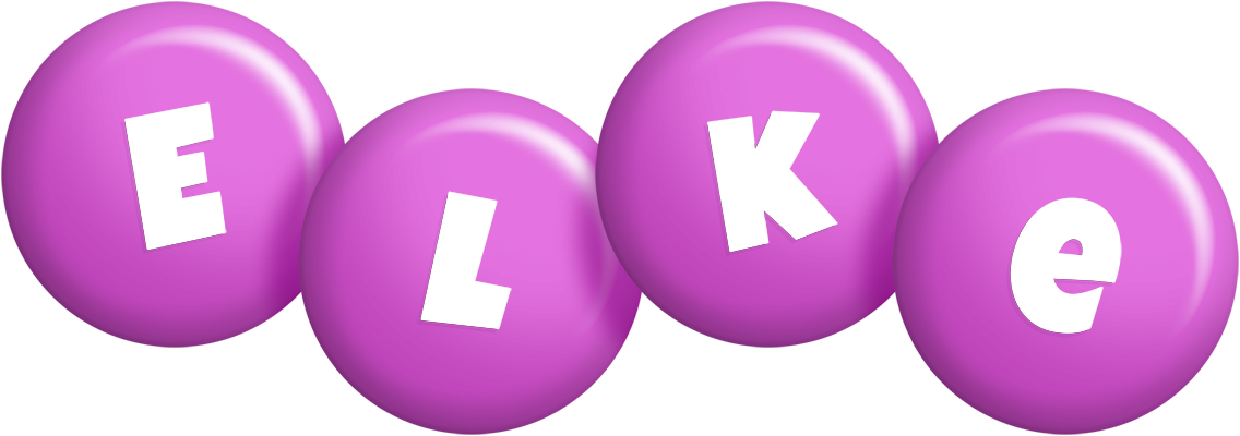 Elke candy-purple logo