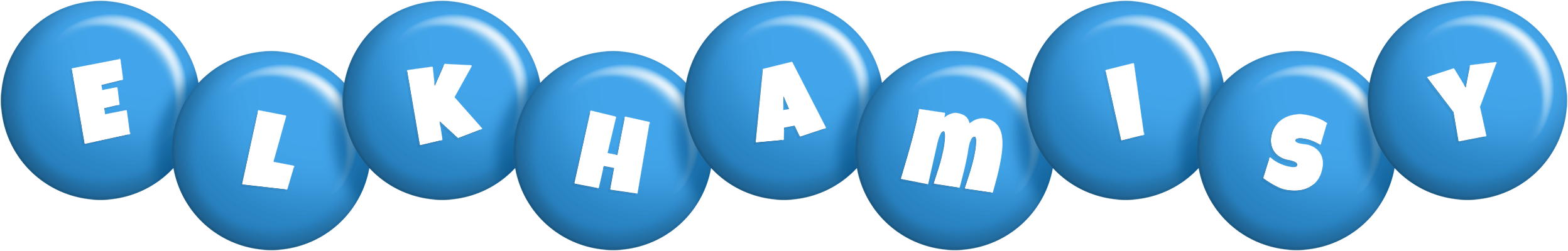Elkhamisy candy-blue logo
