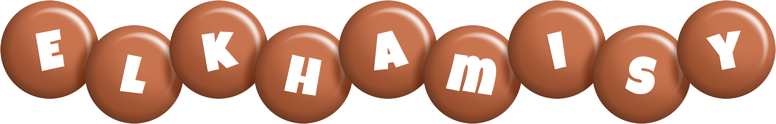 Elkhamisy candy-brown logo