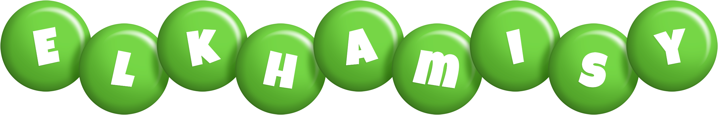 Elkhamisy candy-green logo