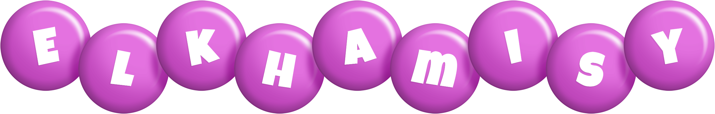 Elkhamisy candy-purple logo