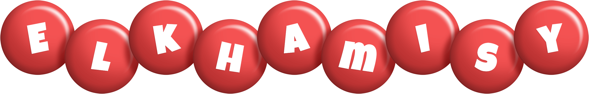 Elkhamisy candy-red logo