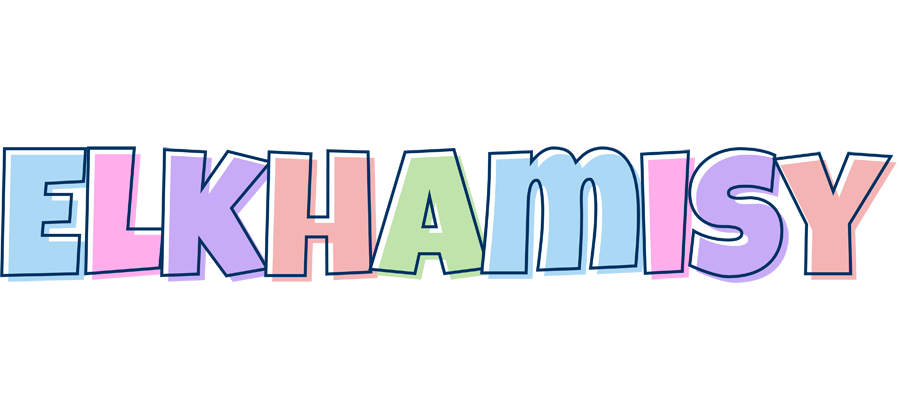 Elkhamisy pastel logo