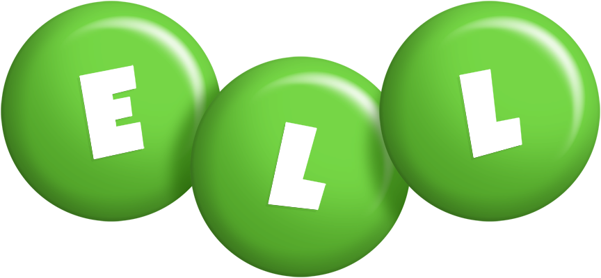 Ell candy-green logo