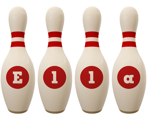 Ella bowling-pin logo
