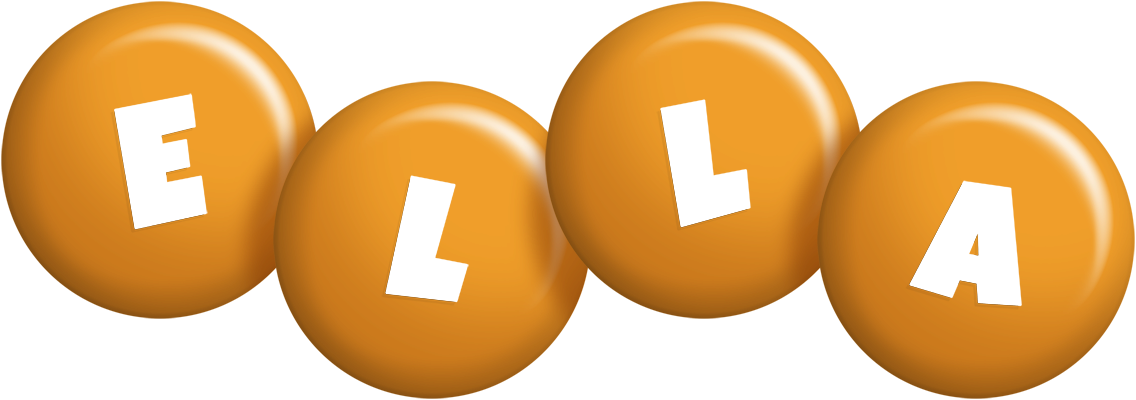Ella candy-orange logo
