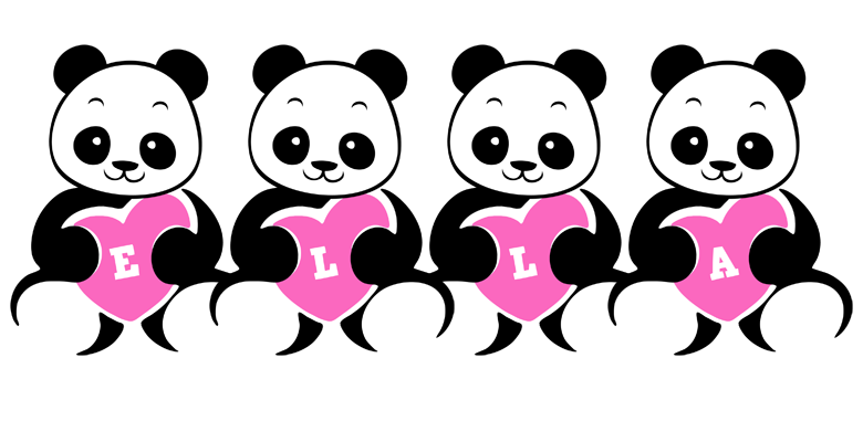 Ella love-panda logo