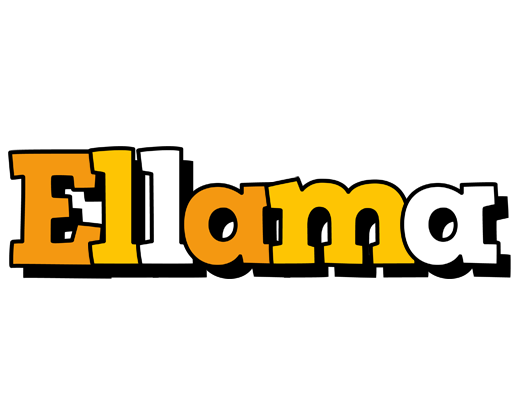Ellama cartoon logo