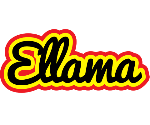 Ellama flaming logo