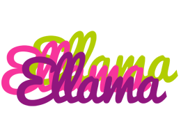 Ellama flowers logo