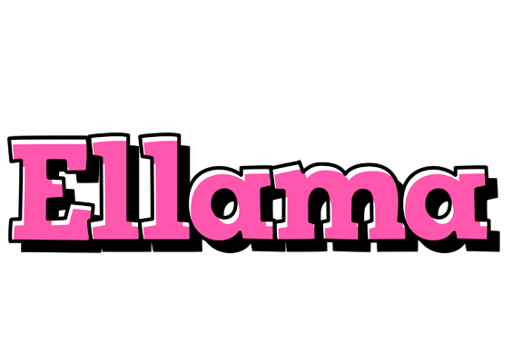 Ellama girlish logo