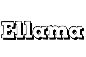 Ellama snowing logo