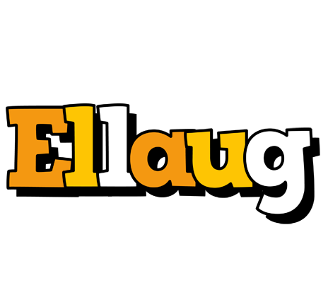 Ellaug cartoon logo
