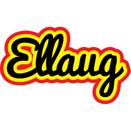 Ellaug flaming logo